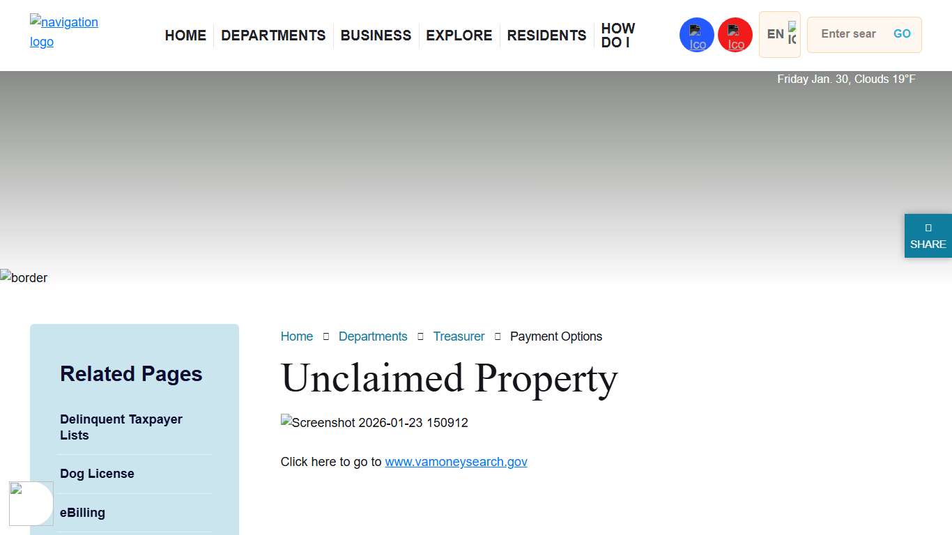 Unclaimed Property
