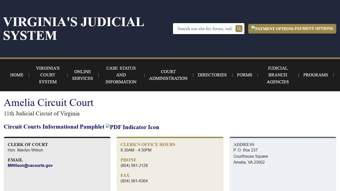 Amelia Circuit Court Virginia Court System